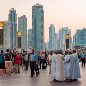 Menschen in Dubai Arabisch